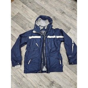 686 Enterprises Noethline Unisex Size M Ski/Snowboarding Hooded Jacket Gray/Blue